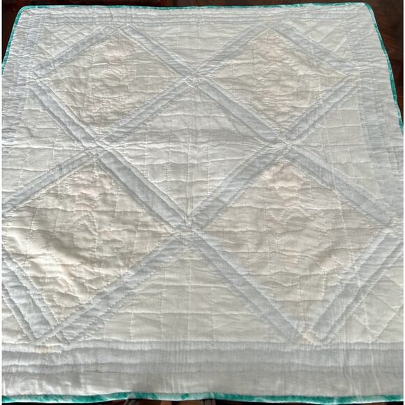 Handmade Hand Sewn Raggedy Ann and Andy Baby Crib Quilt 46x46 Made In 2004 - Picture 12 of 12